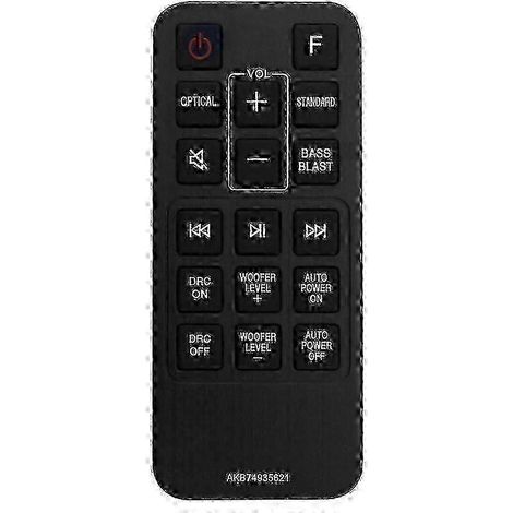 Télécommande de remplacement pour LG Sound Saloon SJ2 SJ2.AEUSLLK SJ2.DEUSLLK (référence AKB74935621) (1/5)