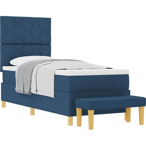 Maison Exclusive - Boxspringbett mit Kopfteil Blau 200 x 80 cm St (1/5)