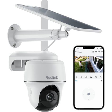 Reolink – Caméra de surveillance 4MP 3G/4G LTE sans fil – Vision nocturne IR 10m – Pan 355° & Tilt 140° – Audio bidirectionnel – Détection intelligente (1/5)