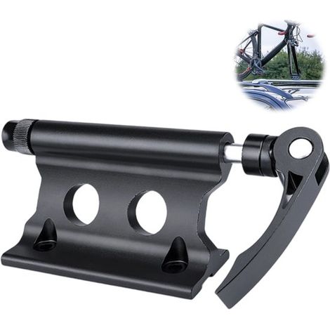 Support de fourche avant pour vélo - Support en aluminium à fixation rapide - Pour voiture et rangement intérieur - Porte-vélos portable - 1 pièce (1/5)