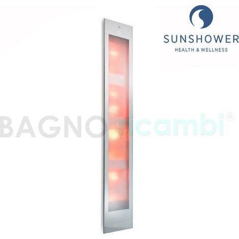 Lampada abbronzante e infrarossi naturale Solarium Bianco Sunshower DELUXE 80015