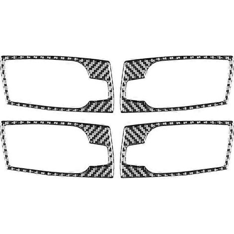 Accessoires intérieurs pour BMW Série 5 E60 (2004-2007) : cache-poignée de porte intérieure en fibre de carbone (1/5)