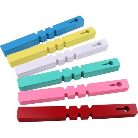 Lot de 120 étiquettes pour plantes dimensions 20 x 2 cm en PVC avec 6 couleurs pour arbres fleurs potager herbes aromatiques et étiquetage du jardin (1/5)
