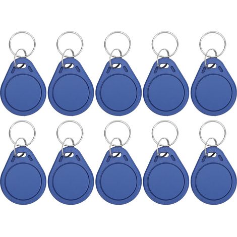 10 PCS 125kHz RFID Key Fob ID Card Token Tag Réinscriptible Distance D'induction 2-10cm pour le Contrôle D'accès Temps de Présence Parkings Gestion du Personnel (1/5)