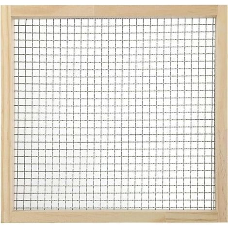 Tamis De Jardin Manuel Polyvalent En Acier Inoxydable, Passoire Pour Compost, Terreau, Sable, Cailloux Et Terre - Ouverture : 8 Mm × 8 Mm (1/5)