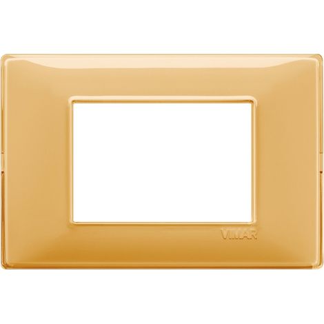Vimar Plana plaque 3 modules couleur Reflex ambre 14653.43