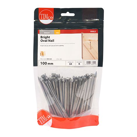 TIMCO Oval Nails Bright - 100mm