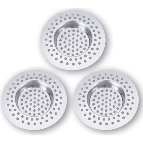 Filtre Evier Cuisine INOX (Lot de 3) Grille Evier Cuisine,Accessoire Cuisine,Salle de Bain, Cuisine