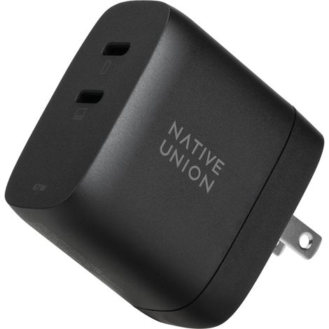Native Union FAST-PD67-BLK-INT Ladegerät of Mobile Device Laptop, Smartphone, Tablet Black Current alterna Fast Charging Indoor (1/5)