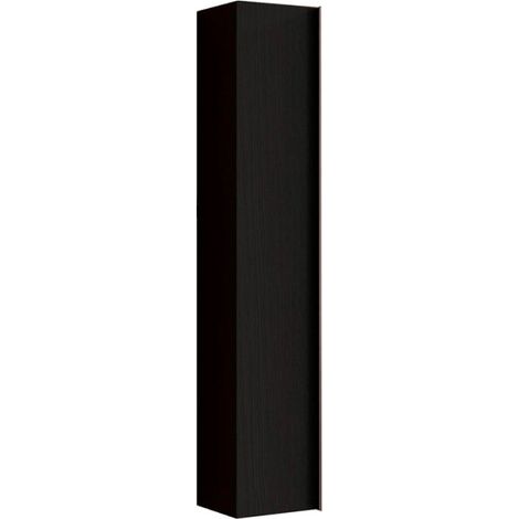 Columna mueble baño 1 puerta suspendida moderna negro, Delhi.