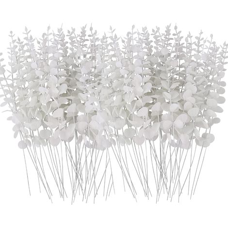 36 tiges d’eucalyptus artificielles pour décoration florale, mariage et intérieur campagne