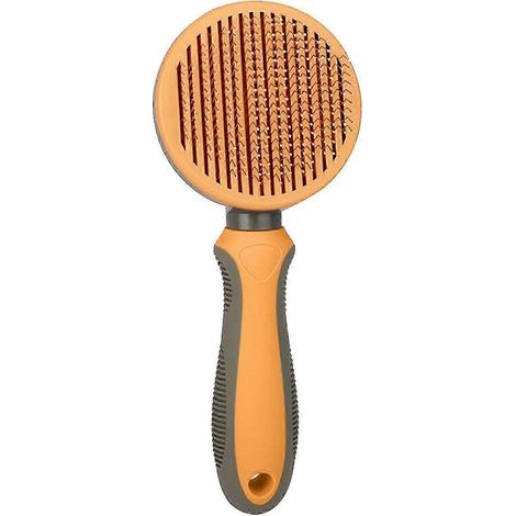 Brosse de toilettage massante et nettoyante pour chats et chiens, idéale pour enlever les poils d'animaux. (1/5)