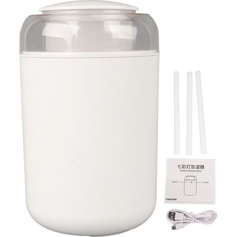 1,2-Liter-Ultraschall-Luftbefeuchterlampe mit Aromatherapie und sanftem Licht für das Schlafzimmer – Weiß (1/5)