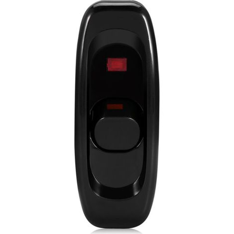 Inline-Kabelschalter, Nachttischlampenschalter, Kippschalter, Ein/Aus-Zwischenschalter, AC 250V 10A für Schreibtisch, mit LED-Anzeige (schwarz) (1/5)