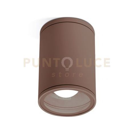 GES1002- PLAFONIERA ALLUMINIO RUGGINE 1 LUCE ATTACCO E27 IP65