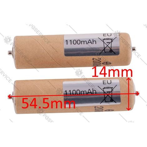 Panasonic kit 2 batterie 1.2V 1100mAh rasoio ER1410 ER1411 ER1420 ER1421 ER1424 (1/2)