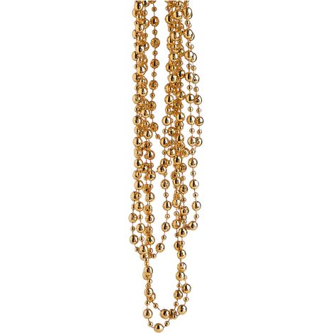 ARPIMEX Collana Natale Perle Plastica D 8 Mm 2,7 Mt Gold