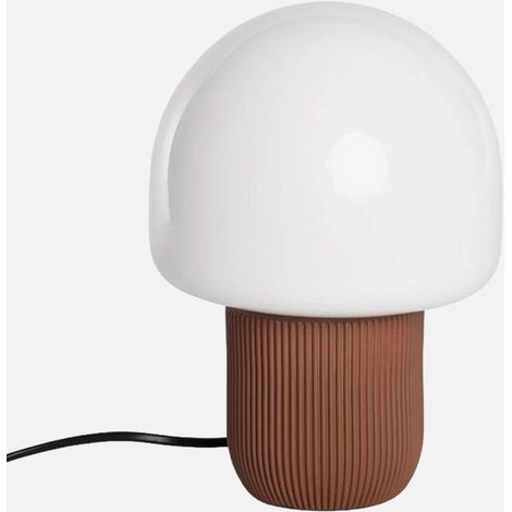 Lampada da tavolo da interno in resina e PVC, Ø18cm