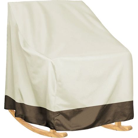 Wasserdichte beige Schutzhülle für Gartenstühle, 70 x 83 x 99 cm