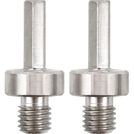 Lntyq Adaptateur de Foret Diamant - 2 pièces M14 Filetage à 3/8 Hexagonal Tige Scie Cloche Diamant Adaptateur pour Perceuse à Main électrique