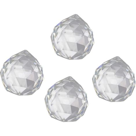EXCEART 4pièces Pendentif Cristal Suspendu Ornements Portables pour Porte Ou Fenêtre Décoration Intérieure pour Voiture Accessoires pour Mariage Fête Ou Costume