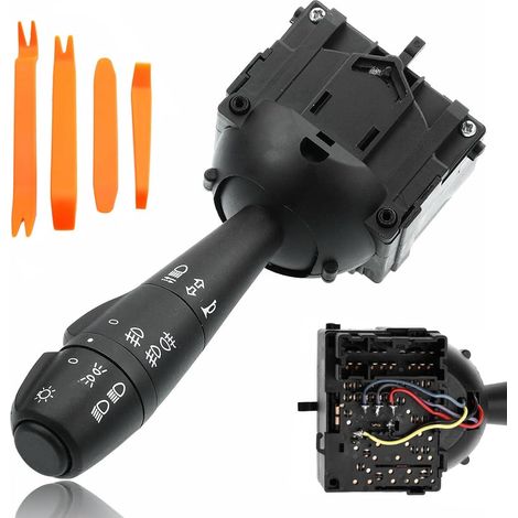 8201167988 Indicateur de direction Light Column Interrupteur de tige pour Dacia Dokker Duster Logan II Lodgy Sandero II Dorker Express pour Renault Clio IV MK4 Remplacer 681726046R 15Pins