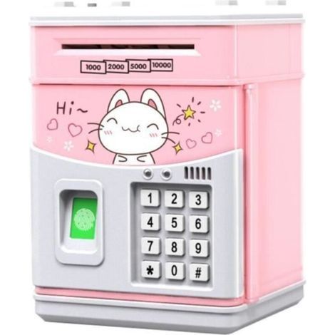 Electronic piggy bank - Not specified - Pink Cat - Plastic - Round - For Children (1/4)