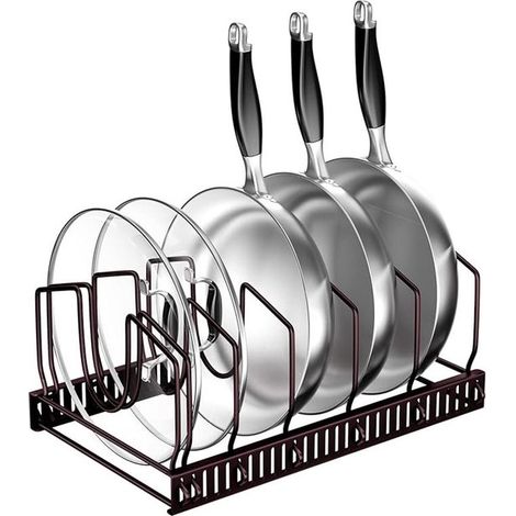 Portapentole regolabile con 7 scomparti per organizzare i pensili della cucina. (1/5)
