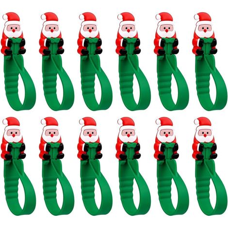 Set di 12 ganci adesivi per ghirlanda di Babbo Natale (1/5)