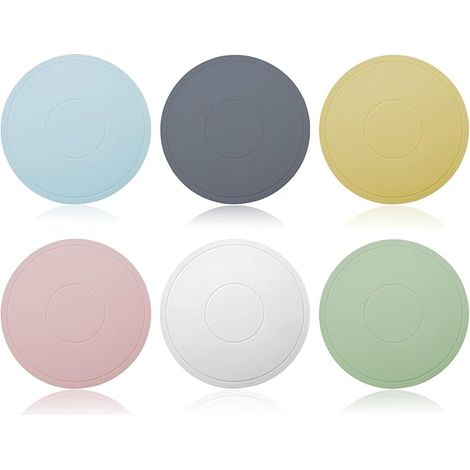 Dessous Plat Silicone Rond 15 cm Tapis Dessous de Plat Antidérapant Cuisine Casseroles Tasses Assiettes (1/5)