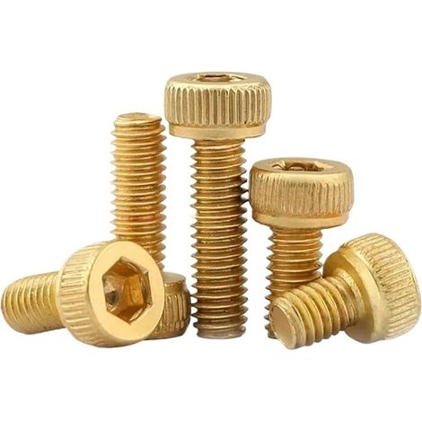 Vis à tête cylindrique creuse en laiton DIN912 H65, M2 M2.5 M3  Fixations de précision pour