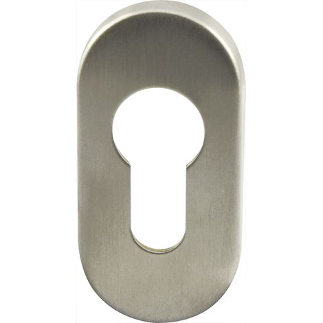 Marchesi Zylinderrosette PZ 62x32x10mm Abdeckung DIN18273 Edelstahl matt