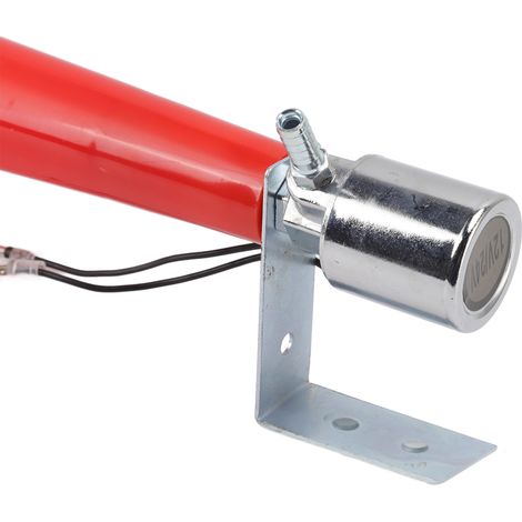 (Exklusiv für Südostasien) Einrohr-Autohupe/LKW-Hupe, rot galvanisiert, mit Vogelstimmen-Imitation (12–24 V DC), rot (1/5)