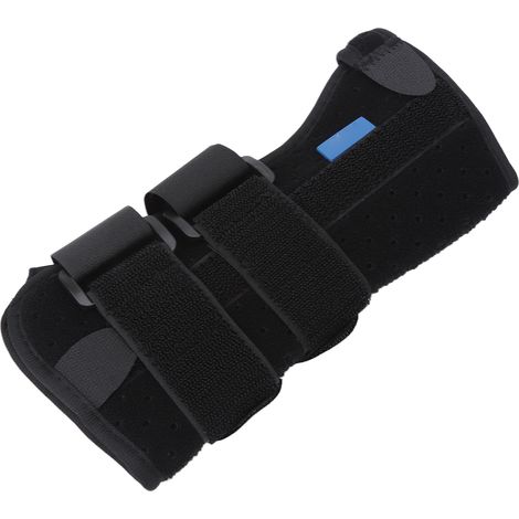 Attelle de poignet pour syndrome du canal carpien, à serrage réglable, en aluminium, avec support de poignet fixe et maille respirante, pour entorse du poignet droit, taille S. (1/5)