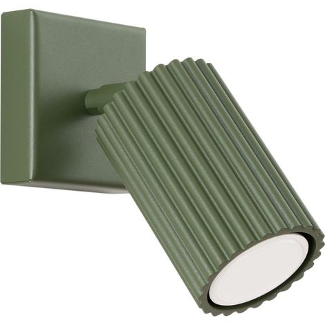 Applique murale moderne vert olive orientable GU10 10W (1/5)