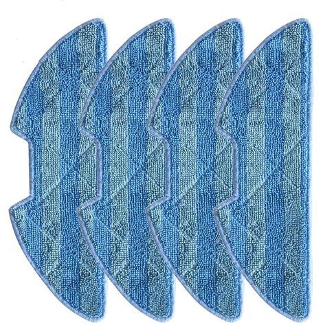 Kit Chiffons Serpillière 4pcs Compatible Blaupunkt Bluebot Xtreme Aspirateur Pièces Rechange Nettoyage Sol Durable (1/5)