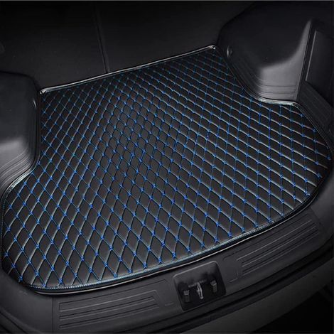 Alfombrilla para maletero de coche, protector de maletero para Kia Picanto 2023-2025, alfombrilla impermeable antideslizante para maletero, accesorios para coche, C-Negro Azul