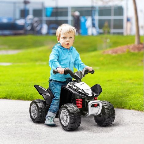 Quad électrique enfant 2,8 km/h avec phare LED, noir HAVRYA (1/4)