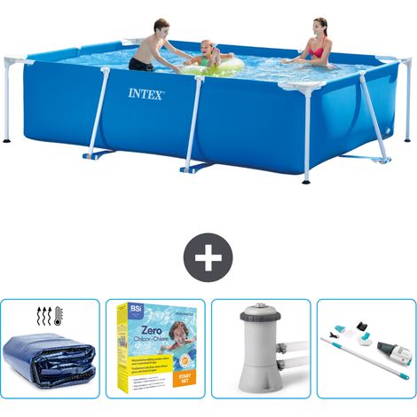 Intex Piscina con estructura Rectangular - 300x200x75 cm - 7-piezas  SCB12 (1/5)