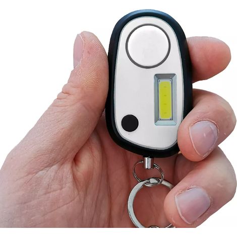 Alarme personnelle compacte anti-agression vol sos - sirène 120 dB / lampe flash LED puissante 3 modes (1/4)