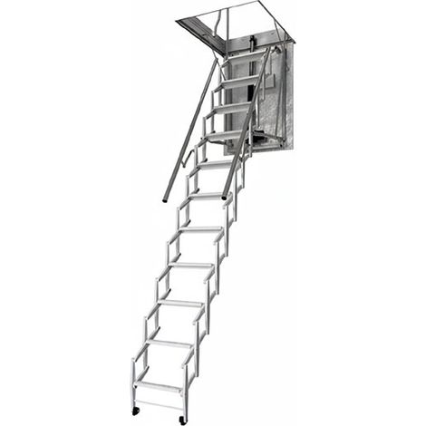 Scala retrattile elettrica a soffitto - Dimensioni del foro : 80x120cm - ELEC80/120-300