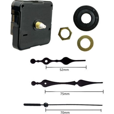 Quartz Clock Movement Mechanism Clock Hands Mechanism Wall Clock Large Hands DIY Wall Clock Replacement Mechanism Spare Parts Repair (1/4)