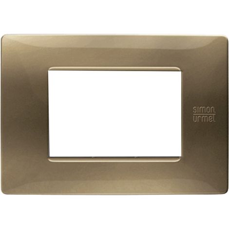 Simon urmet placca 3 posti colore bronzo flexa nea 11803.br (1/3)