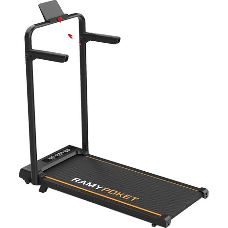 Tapis de course pliable, inclinaison de 15 %, connectivité Bluetooth, noir (1/2)
