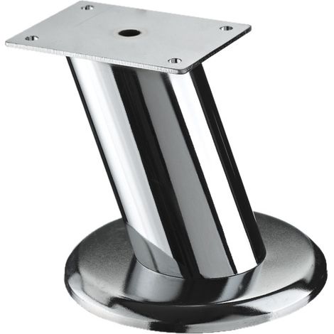 Pata para mueble de diseño HETTICH fija de acero cromado gris HETTICH