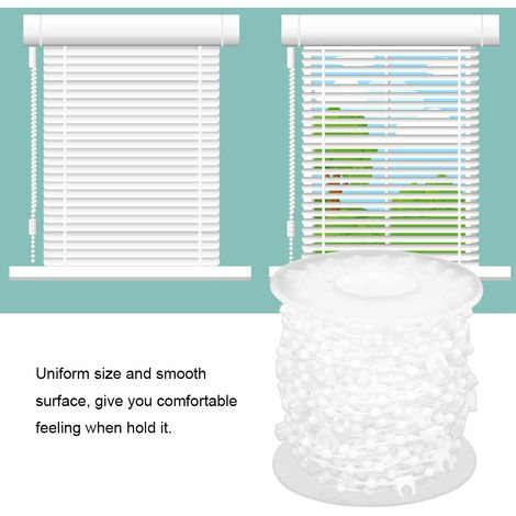 Chaînette de 10 m pour stores verticaux, enrouleurs et rideaux - Accessoires de décoration intérieure - Pièces détachées - 10 m (1/4)