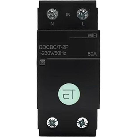 Disjoncteur Wi-Fi Tuya, minuterie intelligente, relais, commande vocale via l'application Tuya pour maison connectée B (1/5)