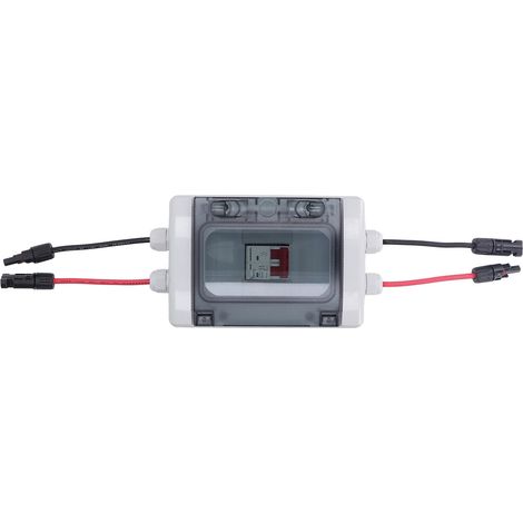 Disjoncteur DC Protection Surcharge Coupure Solaire PV Boîte Étanche IP65 500V 20A (1/5)
