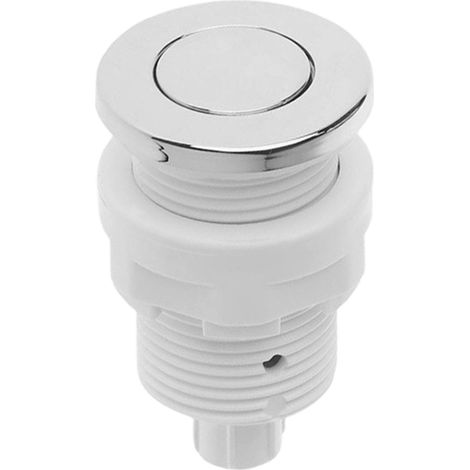 Interrupteur pneumatique pour baignoire balnéo, spa, massage, broyeur d'évier, bouton-poussoir (blanc, taille : 28 mm)