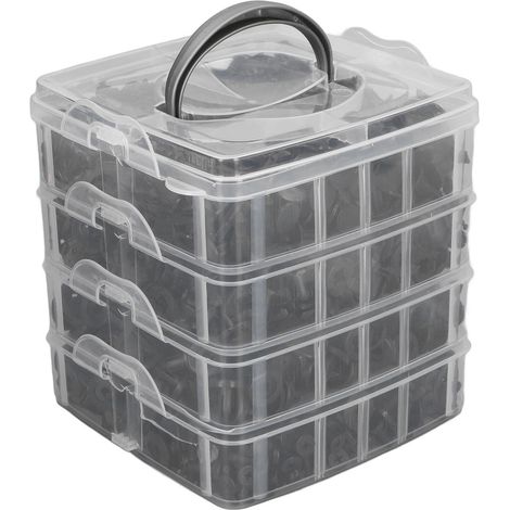 Lot de 900 clips de pare-chocs (5 mm, 6 mm, 6,8 mm et 8,5 mm) pour voiture. Fixation par pression. Rivets à goupille en plastique ABS.